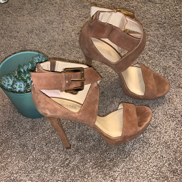 Michael Kors Shoes - Suede Michael Kors Heels Michael Kors Shoes - Suede Michael Kors Heels